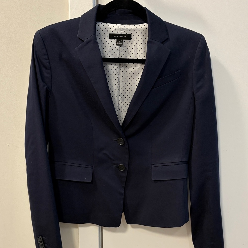 Ann Taylor Dark Blue Blazer | Size 2
